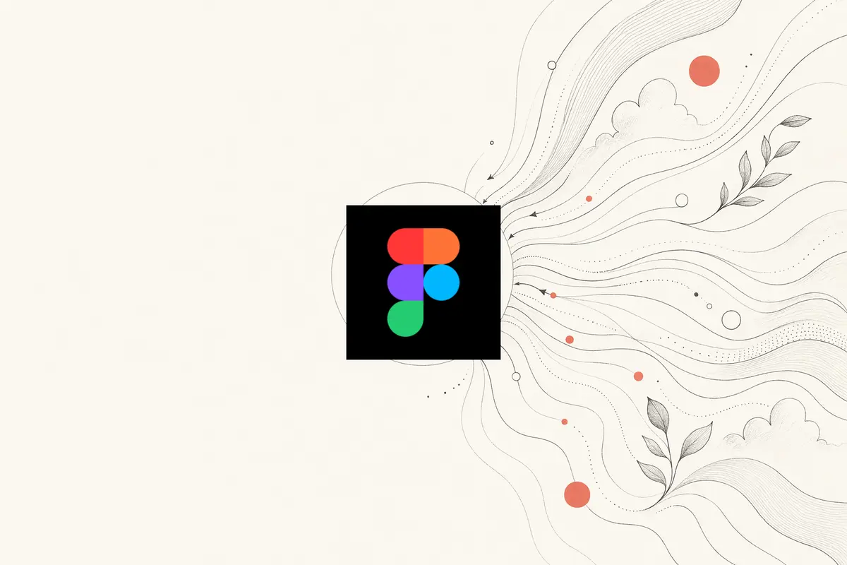 OpenDesign vs Figma Make — illustration éditoriale sur papier chaud d'une consigne convergeant vers un hub de design que vous possédez