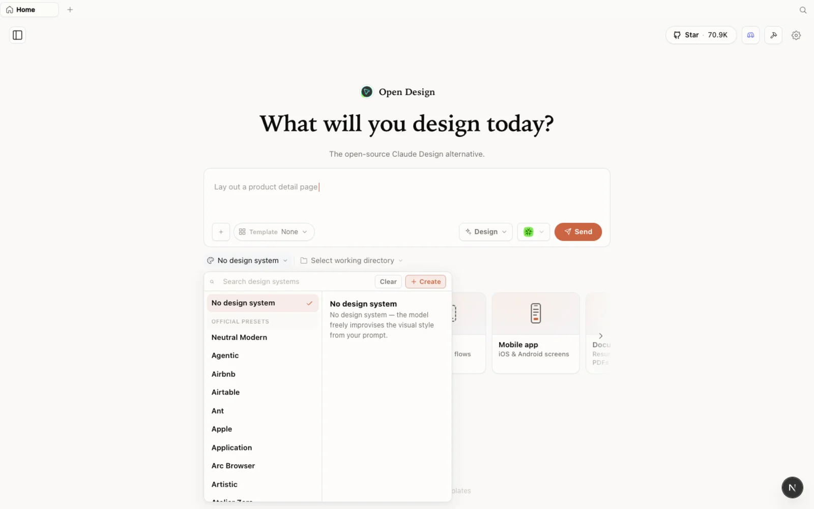 Die integrierte Designsystem-Bibliothek — echte Marken als Ausgangspunkte.