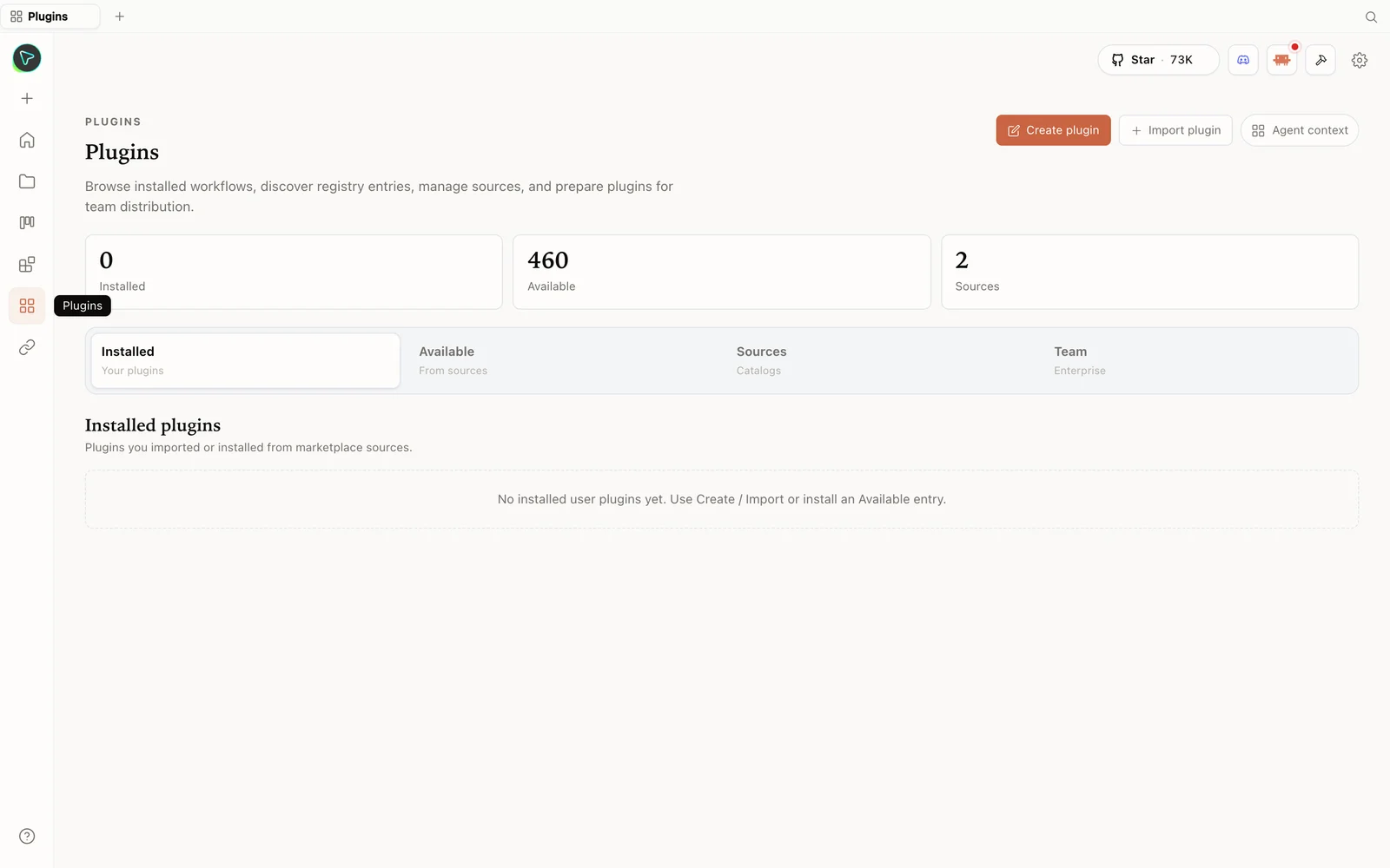 El centro de plugins de OpenDesign.